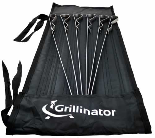 BBQ Skewers (Set of 6) with Roll Up Case