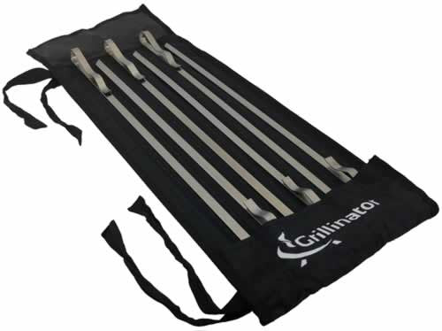 BBQ Skewers (Set of 6) with Roll Up Case